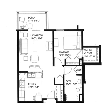 Cedar Creek Apartrments, Income Restricted Senior Housing. Affordable one bedroom apartments, two bedroom apartments. Independent lifestyle community. Housing in Rothschild Wisconsin.